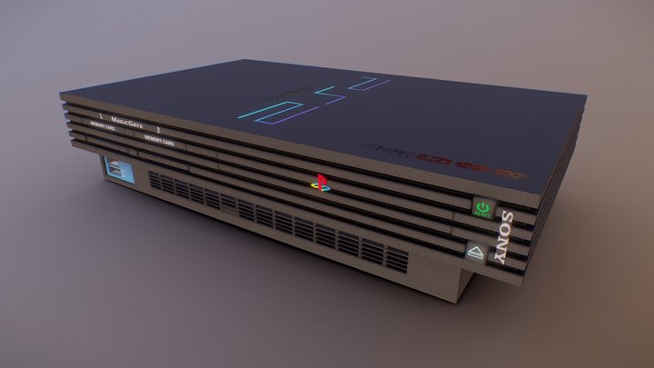 PlayStation 2 – Free 3D Model STL