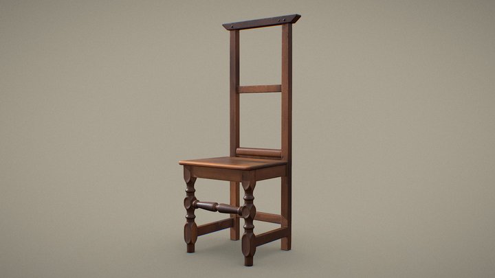 Vintage Wooden Chair – Modèle 3D gratuit STL