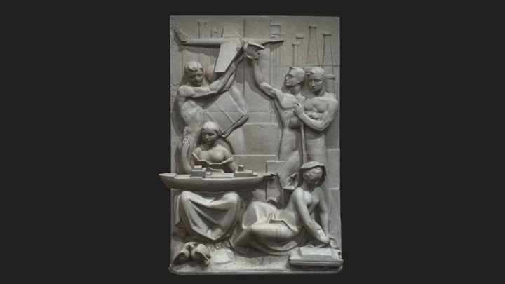 Escultura Penella - Secretaria del tesoro 3D Model