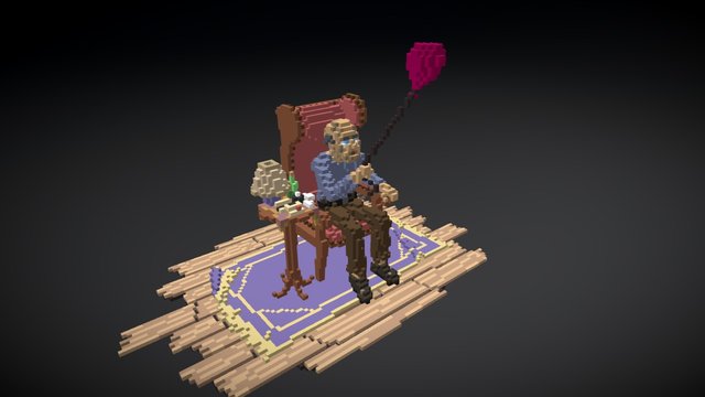 Adding balloons to desolation 3D Model