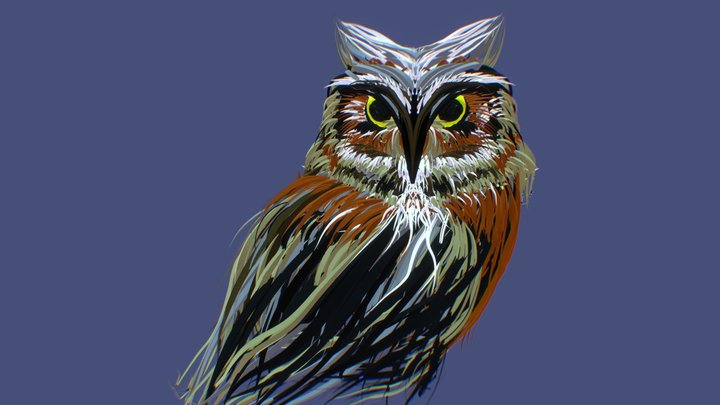 Owl First try with Tiltbrush 3D Model