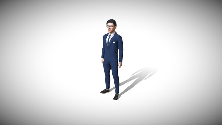 Businessman Character [Ankit] Rigged 3D Model