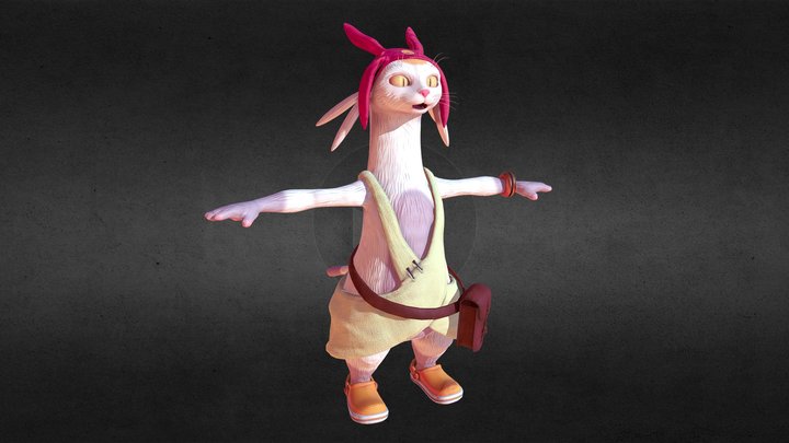 Meow from Space Dandy 3D Model