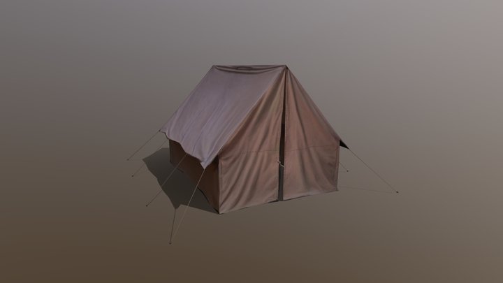 Canvas Tent 3D Model