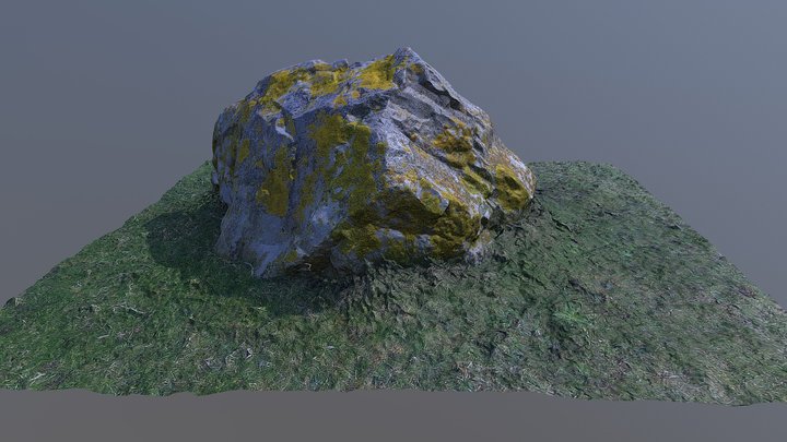 Coastal Rock 2 3D Model