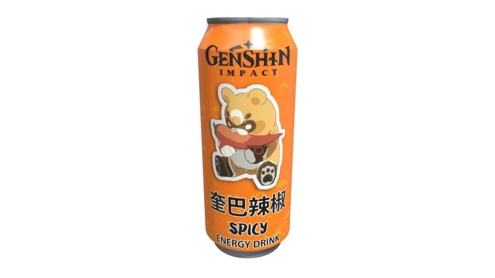 Guoba Chili Energy Drink 3D Model