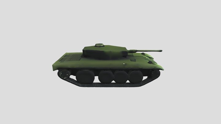 military_tank_world_war_ii_high_detail_realistic 3D Model