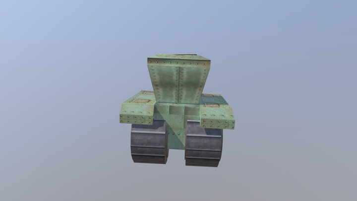 Low Poly Tank 3D Model