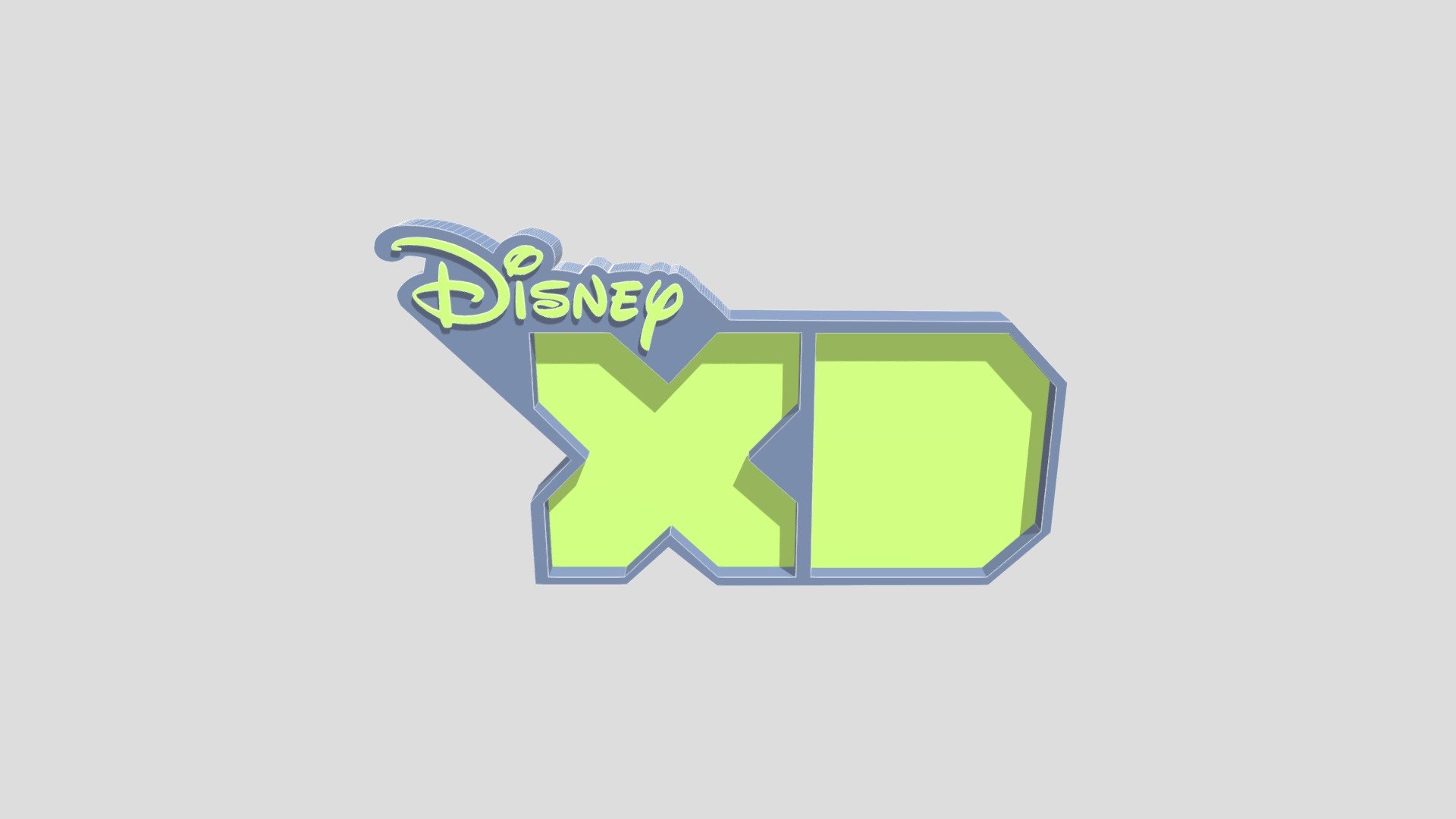 Disney_xd_logo - 3D model by andremtzn1 [99d8129] - Sketchfab