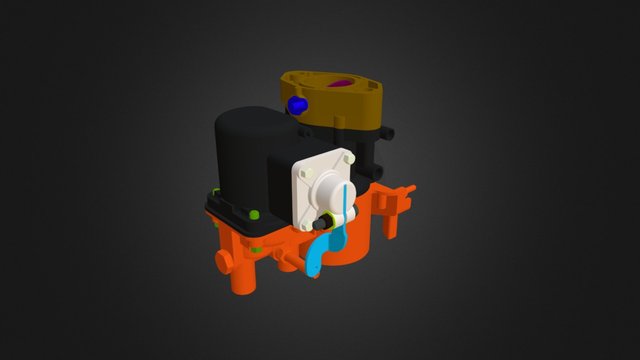 Carburator Simca Car 3D Model