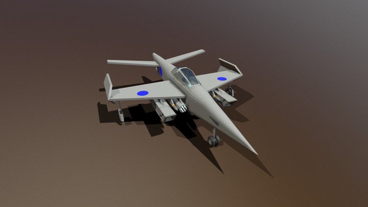 Attack Jet "Sparrow" 3D Model