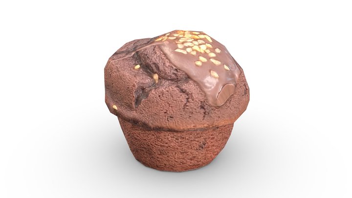 Chocolate Muffin (Game Ready / 2K PBR) – Gratis 3D-model STL