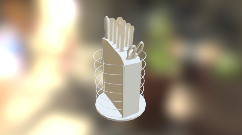 Knife Block - 3D model by DonoghueKayla [99daf52] - Sketchfab