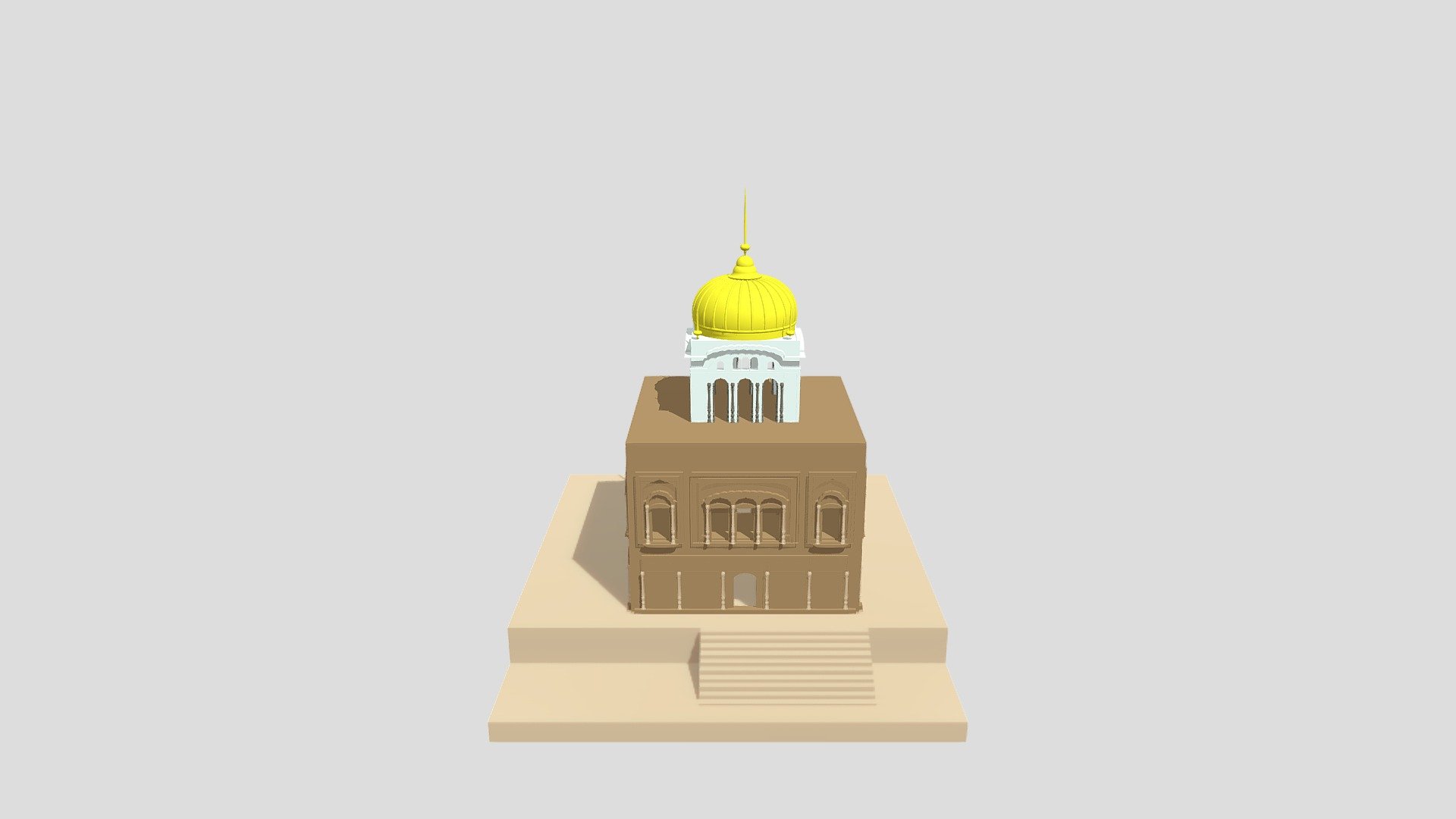 Gurdwara Sri Rori Sahib Jahman - 3D model by Silk Cities (@SilkCities ...