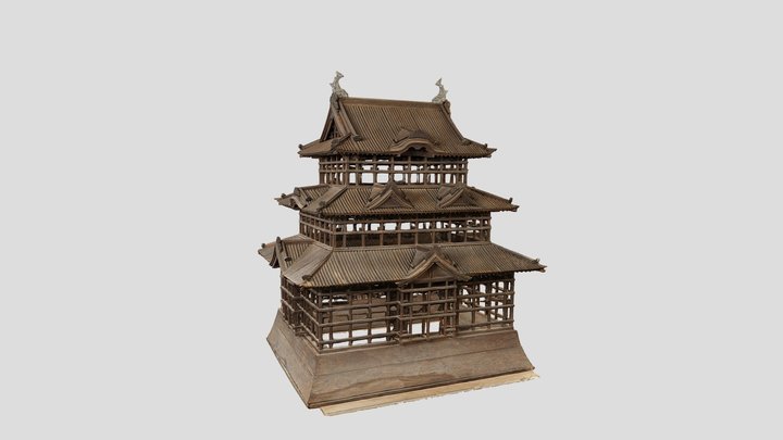 小田原城天守模型（大久保神社所有模型） 3D Model