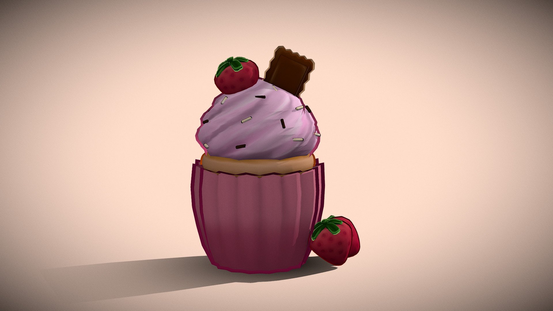 Strawberry cupcake