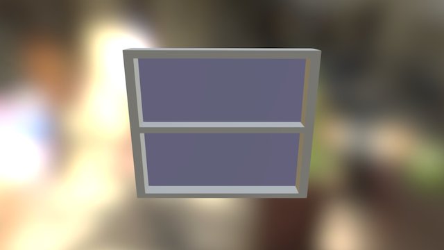 Wall 1 Window 3D Model