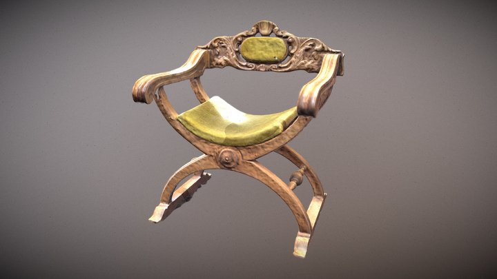 Roman Chair 3D Model