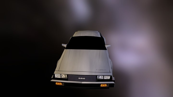 Delorean 3D Model