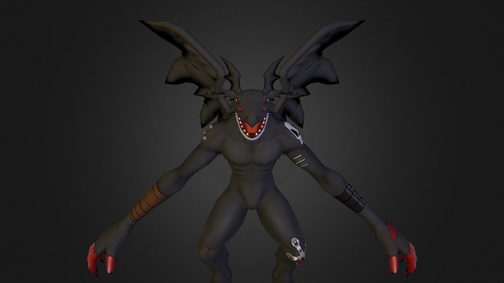 PC Computer - Digimon Masters - Devidramon 3D Model