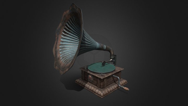 gramophone 3D Model