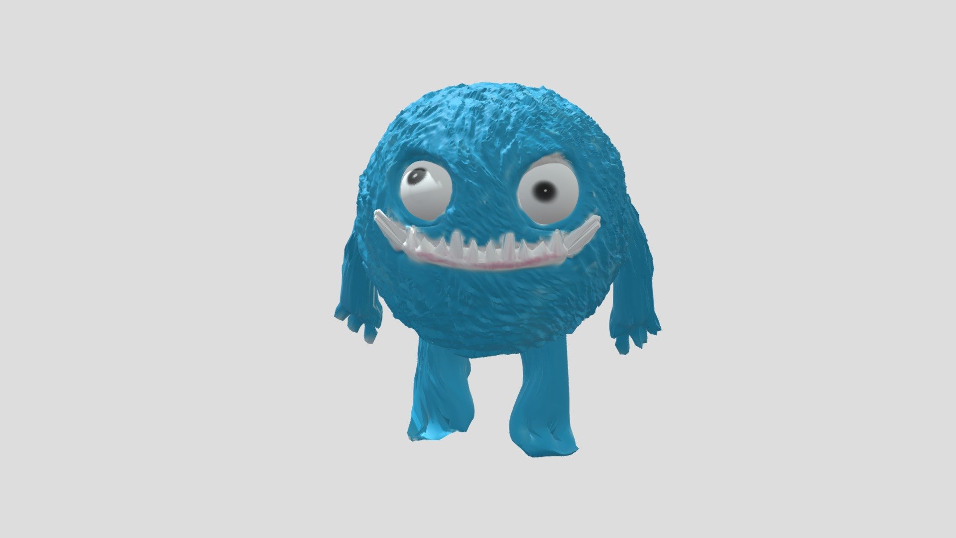 Derpy Fur Monster - Download Free 3D model by 101zor [99dd7e8] - Sketchfab