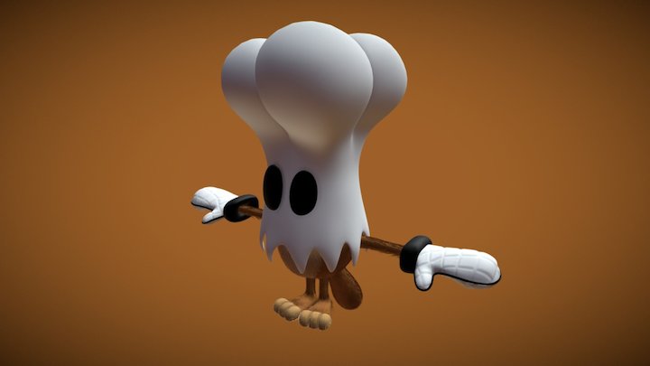 COOK MASCOT - KIBUU 3D Model