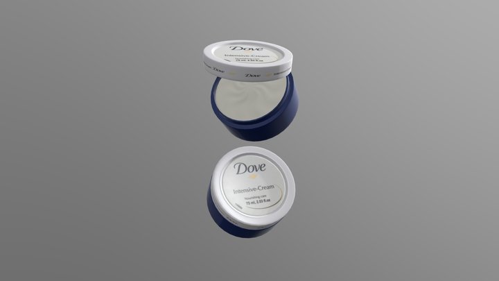 Dove moisturizer cream product 3D Model