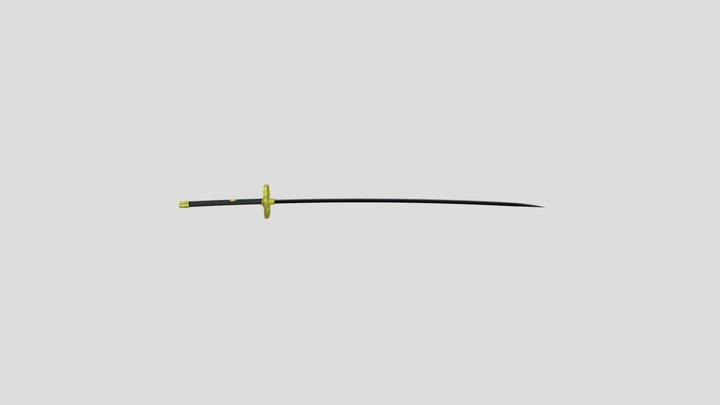 black Katana Zoro-Черная катана зоро 3D Model