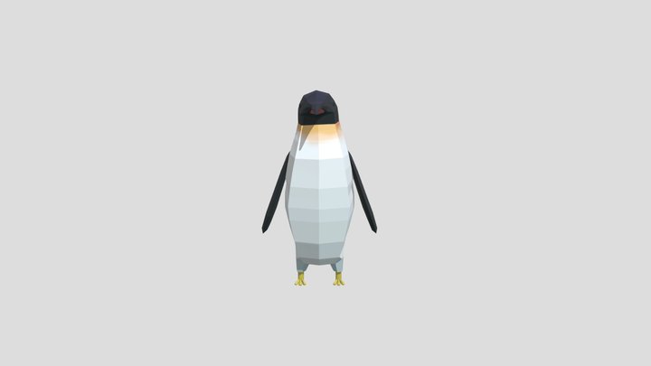 Emperor Penguin Flapping 3D Model
