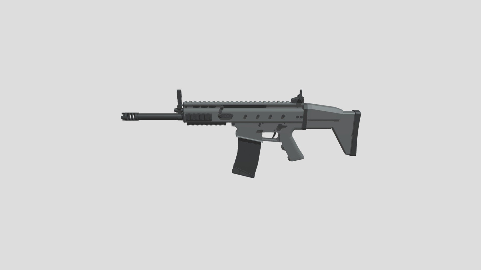 SCAR-L lowpoly - Download Free 3D model by blaze71643 [99e2c6f] - Sketchfab