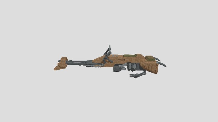 74-Z Speeder Bike Endor 3D Model