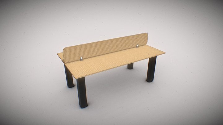 DESK OFFICE 3D Model