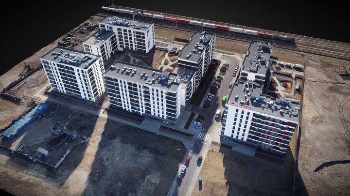 Residential Area 3D Scan 3D Model