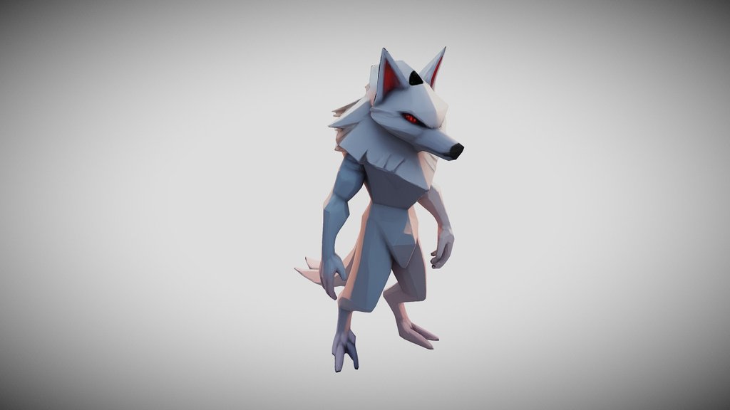 Wolfy Lowpoly Handpainted