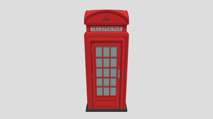 [XYZ School] telephone booth fixed 3D Model