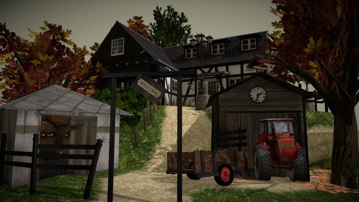 DAE Diorama retake – Small farm 3D Model