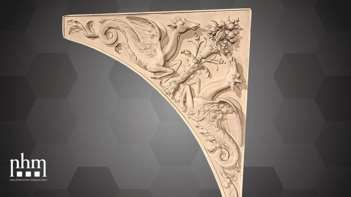 Spandrel with mythical creatures(NHMW-DOC-00040) – Modello 3D gratuito STL