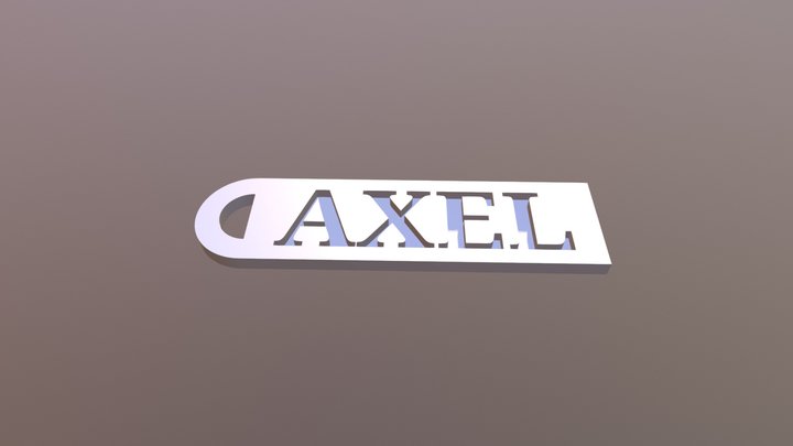 Porte Clé Axel 3D Model