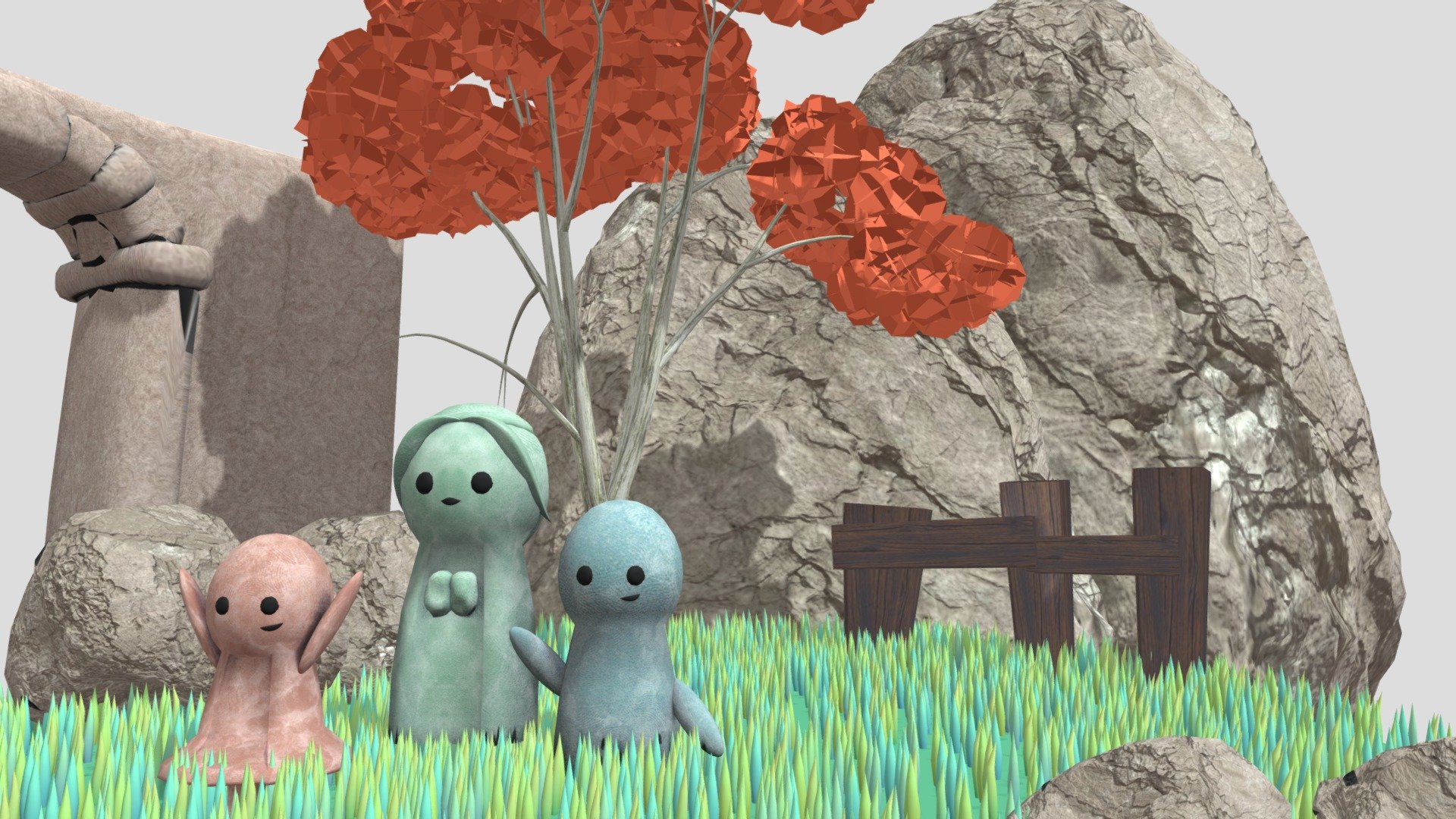 Statues diorama