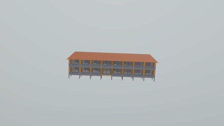 Budova Kontajner Karmonpark 3D Model