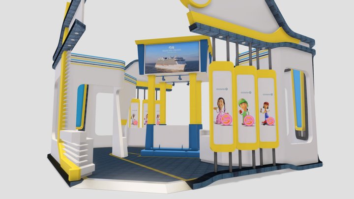 exhibition stand 3D Model