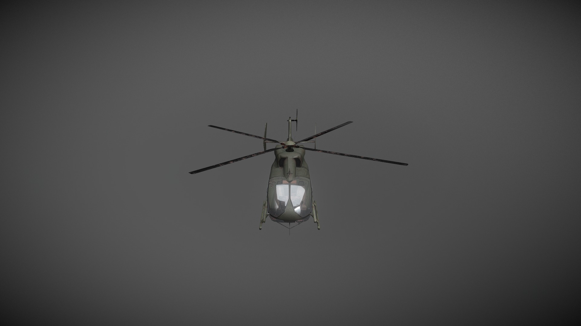 3D model H-145 - This is a 3D model of the H-145. The 3D model is about a helicopter flying in the sky.