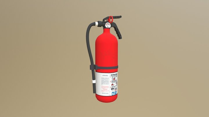 [Asset_24] Fire Extinguisher 3D Model