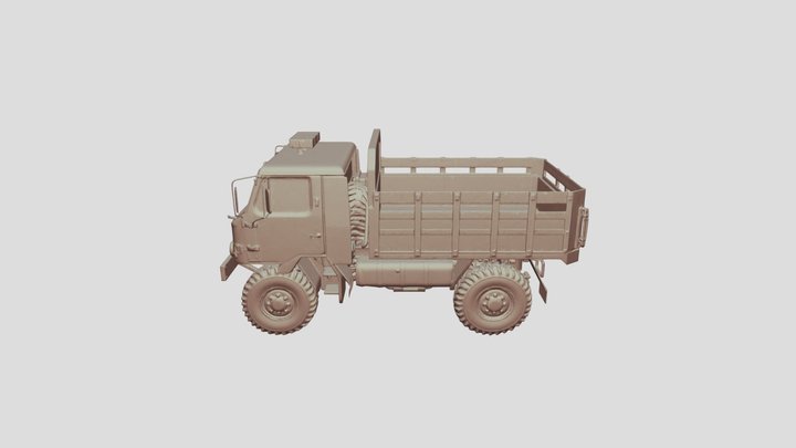 Military Truck highpoly model 3D Model