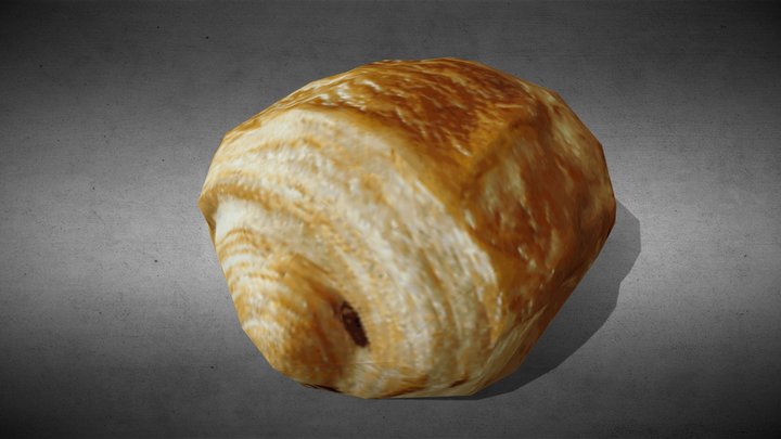 LowPoly pain au chocolat 3D Model