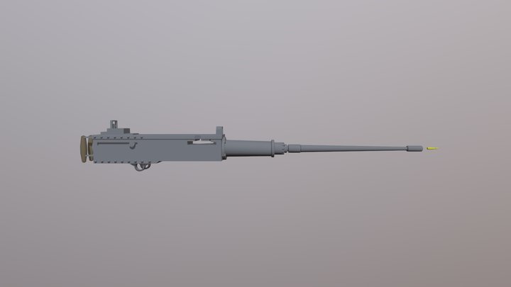 M2 Browning 3D Model