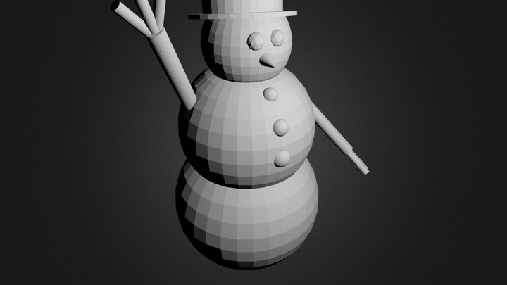Snowman.blend 3D Model