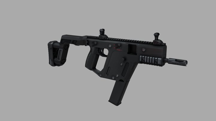 FPS Guns 4K - Smg 1 3D Model
