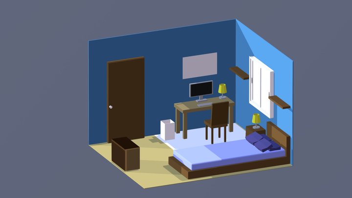 Low_Poly_Room 3D Model